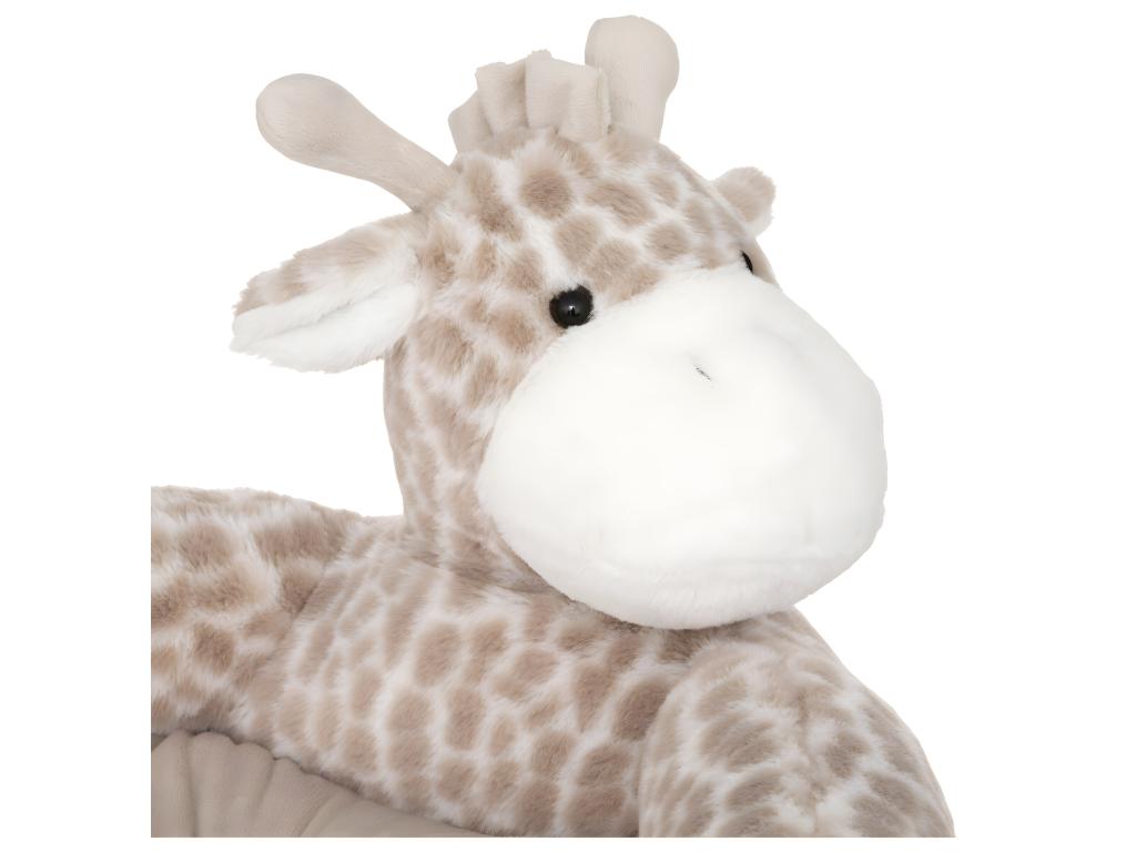 Fauteuil Girafe fourrure beige 48x42x45 cm ZAYU10614