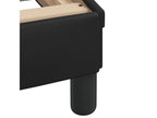 Lit avec matelas noir 90x200 cm similicuir XYGL52826