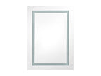 Armoire de salle de bain à miroir LED blanc et chêne 50x13x70cm RGWD86727