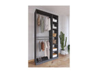 Chezlova bois armoire ouverte walk-in penderie barre de penderie Palosa XL anthracite RFDH47718
