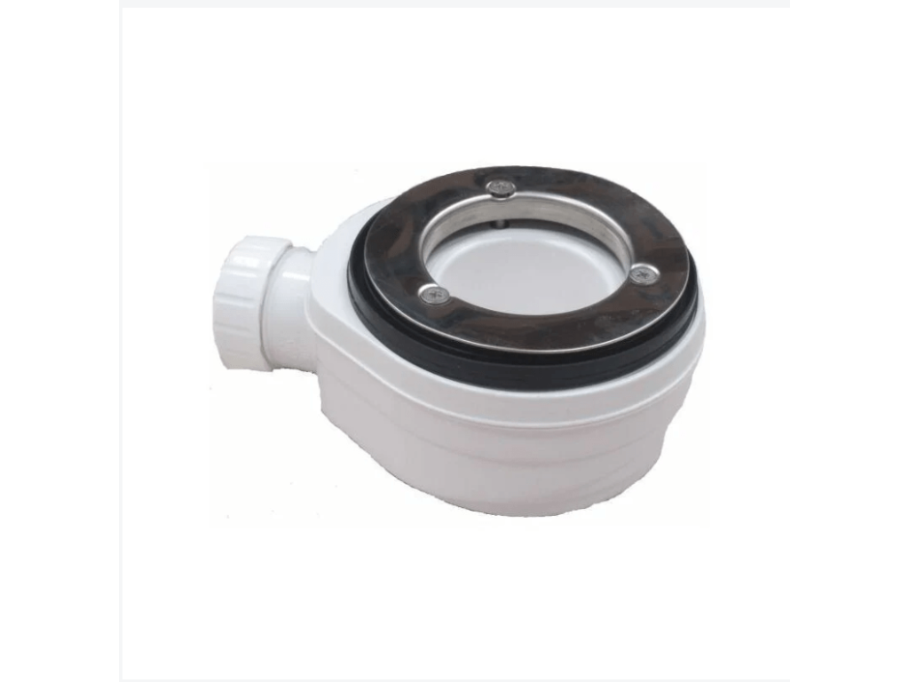 Receveur de Douche 180x120 cm Ligne Artigeo Extra Fin Gris Clair Ral 7035 en Résine Synthétique et Poudre de Marbre Avec Bonde Libre GSOL92202