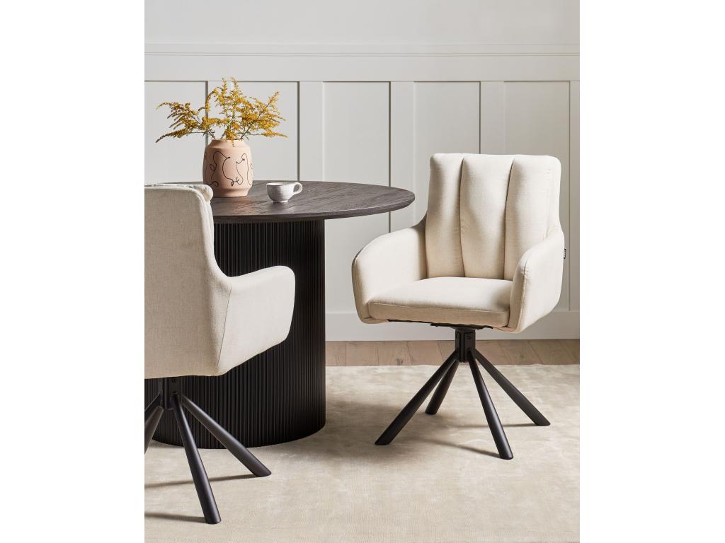 Lot de 2 chaises de salle à manger Chezlova Beige HQDX42509