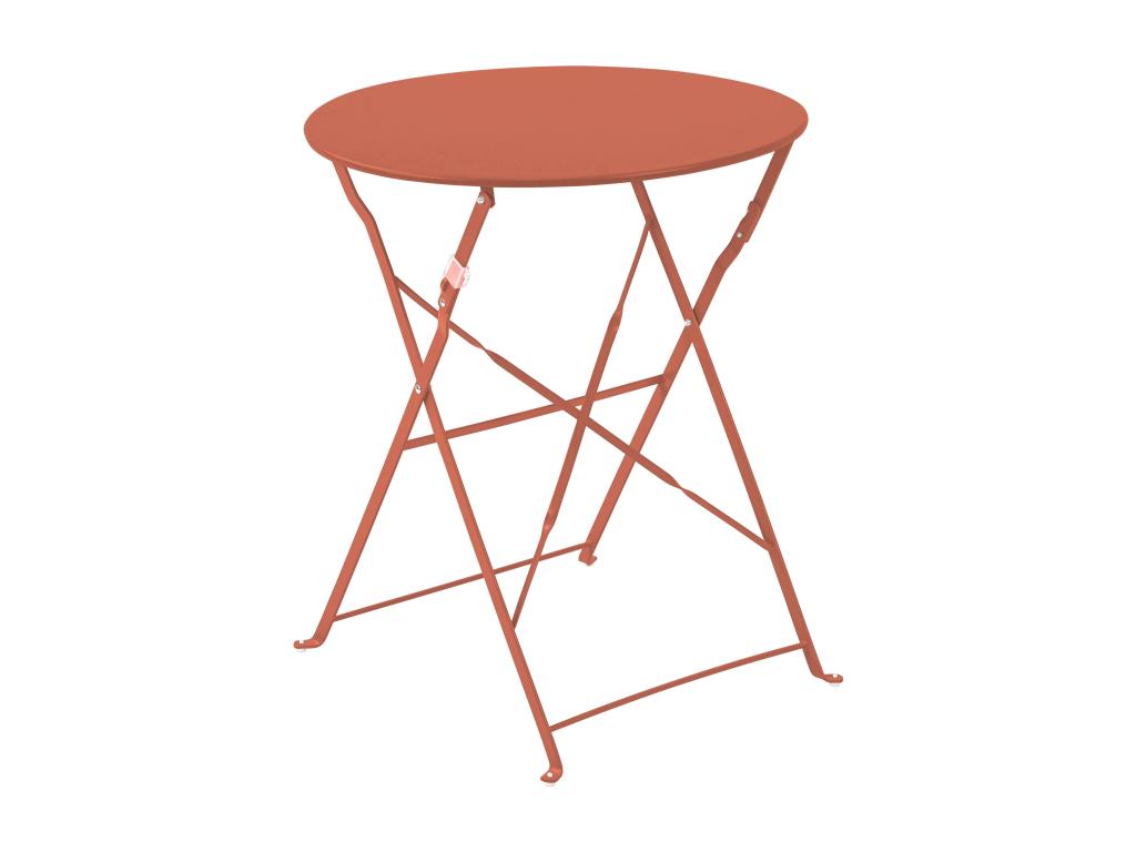 Table de terrasse ronde pliante et 2 chaises pliantes Chezlova CAQV92599