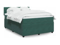 Sommier à Artigeo de lit et matelas Vert foncé 160x200cm Velours PZFW48449
