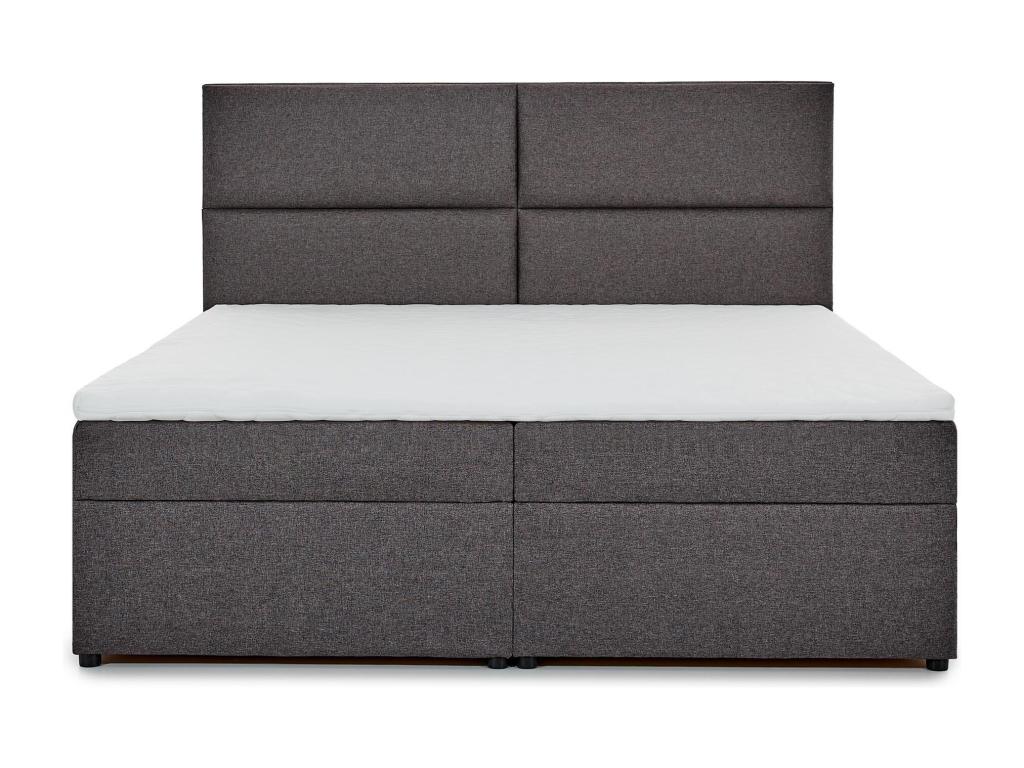 Lit continental capitonné tissu jaune Artigeo-180x200 MPMK58382