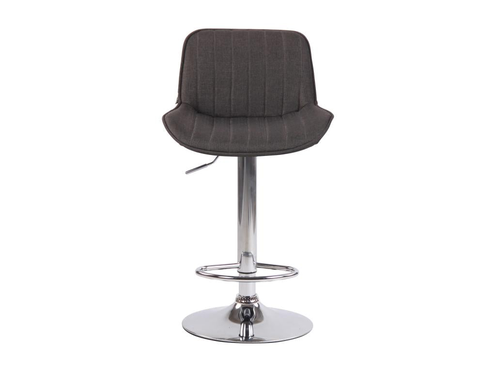 Tabourets de bar - Tissu / Métal - Gris foncé - Chezlova BCET86048