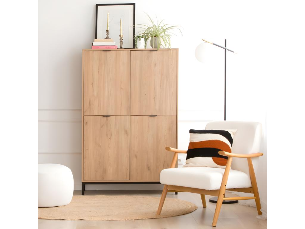 Fauteuil et tapisserie blanc 75x81 APSQ44264