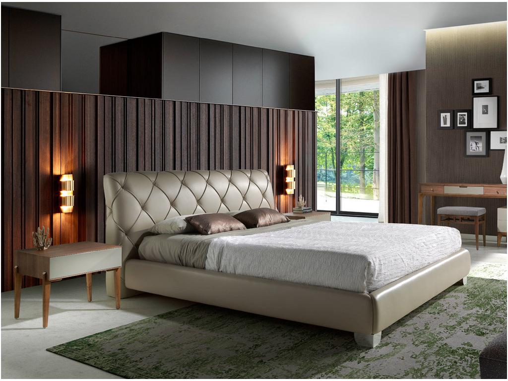 Chevet 1 tiroir bois laqué et bois noyer Chezlova-Couleur Chezlova QBPZ79194