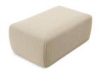 Pouf en velours - beige clair - Chezlova FKNT83314