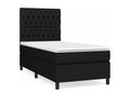 Sommier à Artigeo de lit avec matelas Noir 90x200 Tissu HNYG32092