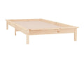 Cadre de lit à LED sans matelas 100x200 cm bois massif SUVT31448