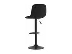 Tabourets de bar lot de 2 velours noir AWFR05413