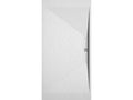 Receveur de douche Blanc finition Ardoise Artigeo SIDE grille de couleur - 110x70 cm GPVG14859