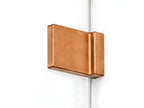 Cabine de douche cuivre brossé 100x90cm pivotante gauche Chezlova COPPER BRUSHED accès de face TZXU99685