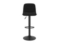 Tabourets de bar lot de 2 velours noir AWFR05413