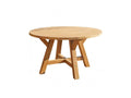 Table de jardin en teck recyclé massif ronde 6 places YXCE93767