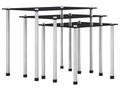 Tables gigognes 3 pcs Noir Verre trempé UDAO67515