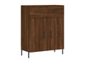 Buffet chêne marron 69,5x34x90 cm bois d'ingénierie XWSM62224