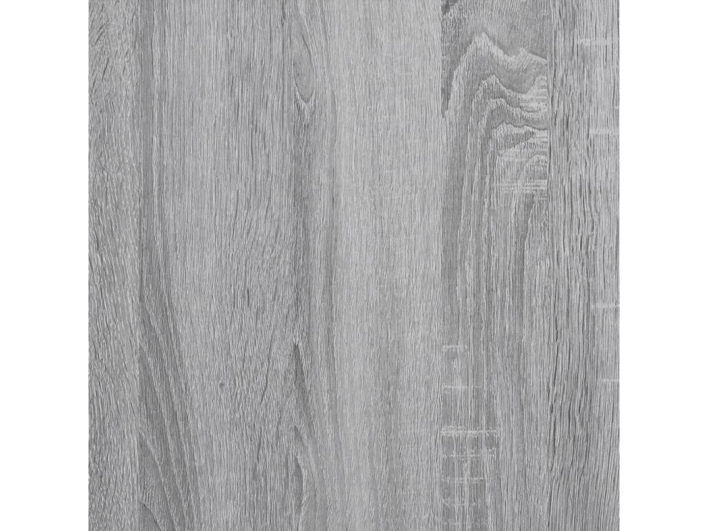 Cadre de lit Chezlova gris 140x200 cm bois d'ingénierie et métal WERW24144