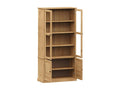 Vitrine en verre Chezlova 85x35x170 cm bois massif de pin UFGT99461