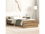Cadre de lit sans matelas chêne artisanal 90x190 cm VVYH06967