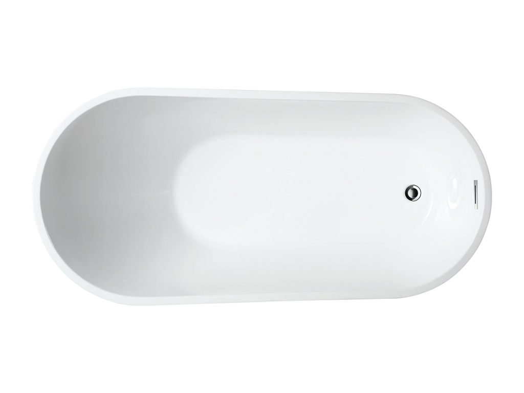 Baignoire îlot design ovale Decohaute blanche 170 cm IWBL32851