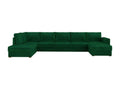 Canapé d'angle Chezlova 191 Vert Fonction de couchage Boîte de literie 370x186x85cm JPEM67696