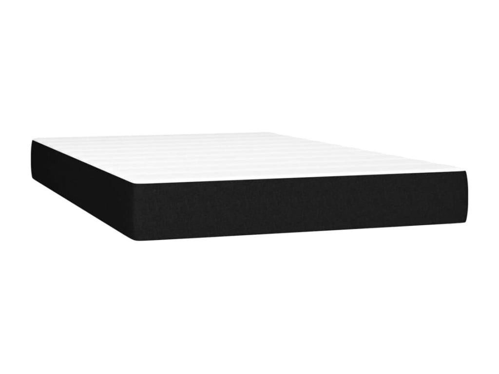 Sommier à Chezlova de lit avec matelas Noir 120x200 cm Tissu SXQE81949