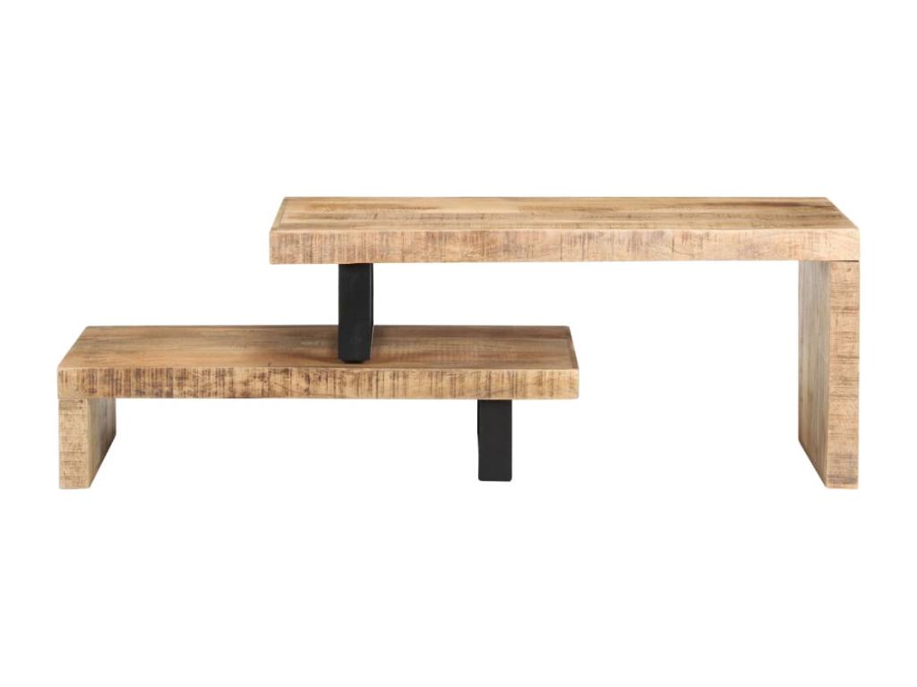 Ensemble de table basse 2 pièces Bois de manguier massif IYSA17277