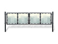 Portail simple de clôture Noir 300x150 RDON76336