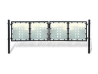 Portail simple de clôture Noir 300x150 RDON76336
