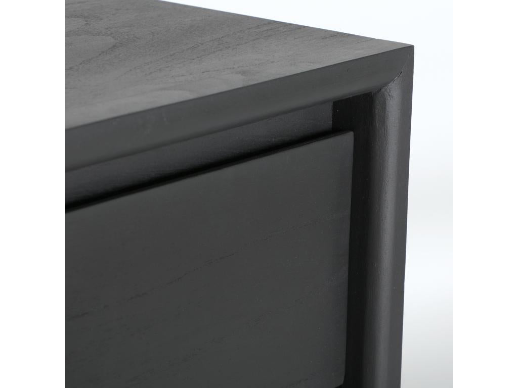 Commode en bois de Chezlova noir en 90x40x86 cm ZHMJ26670