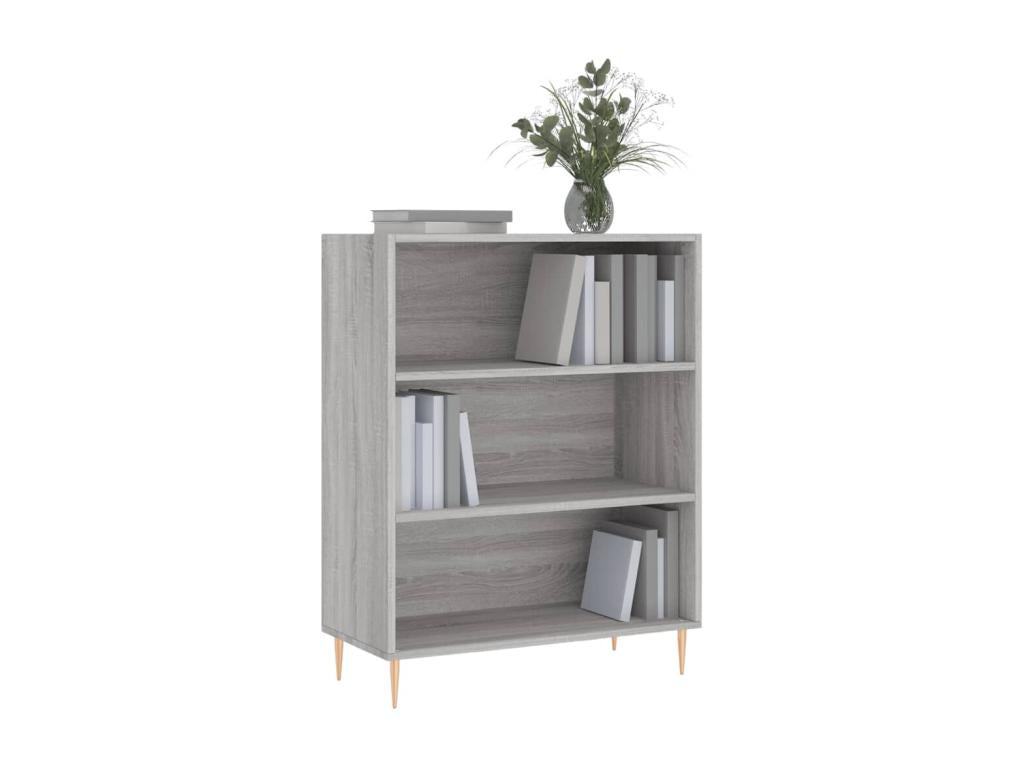 Bibliothèque Artigeo gris 69,5x32,5x90 bois d'ingénierie LMKK63357