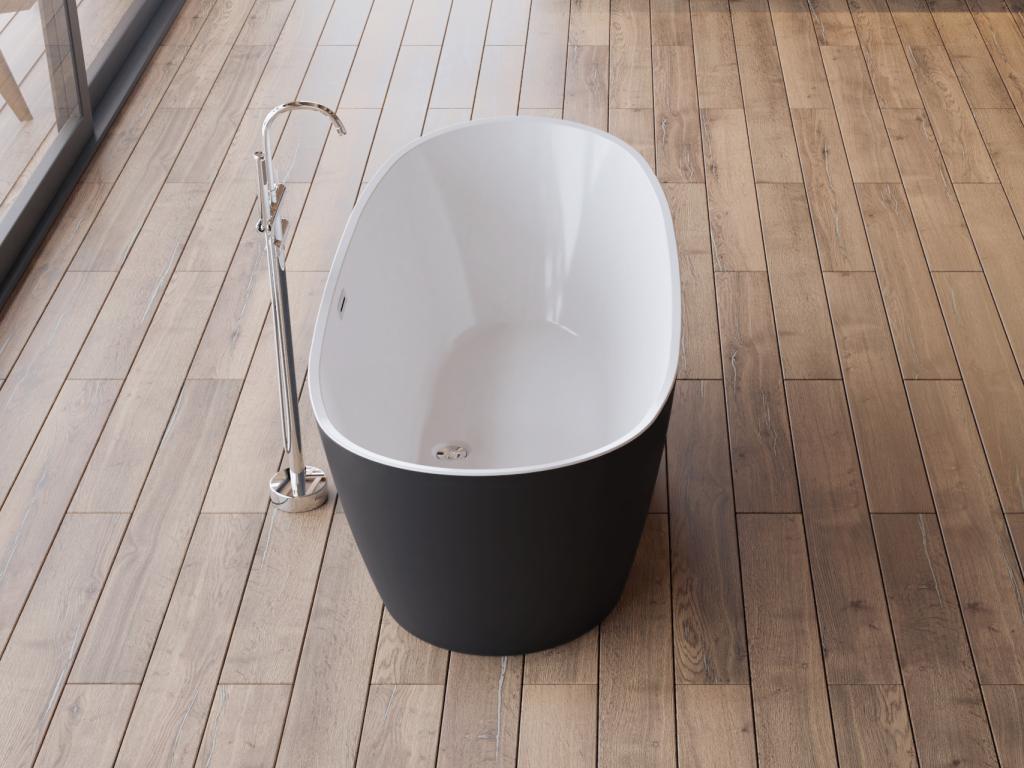 Baignoire îlot Chezlova Noire Mate 170x80cm par Chezlova OEMG14758