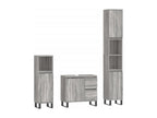 Ensemble de meubles de salle de bain 3 pcs Decohaute gris LUGP11063