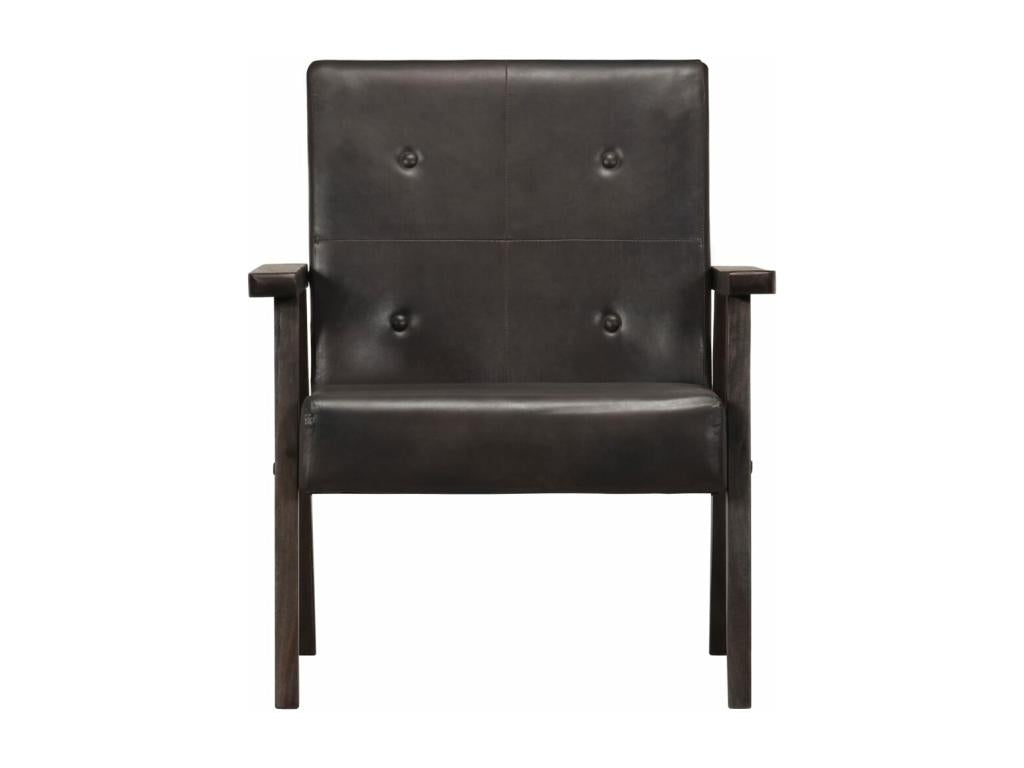 Fauteuil Gris Cuir véritable HRSM84868
