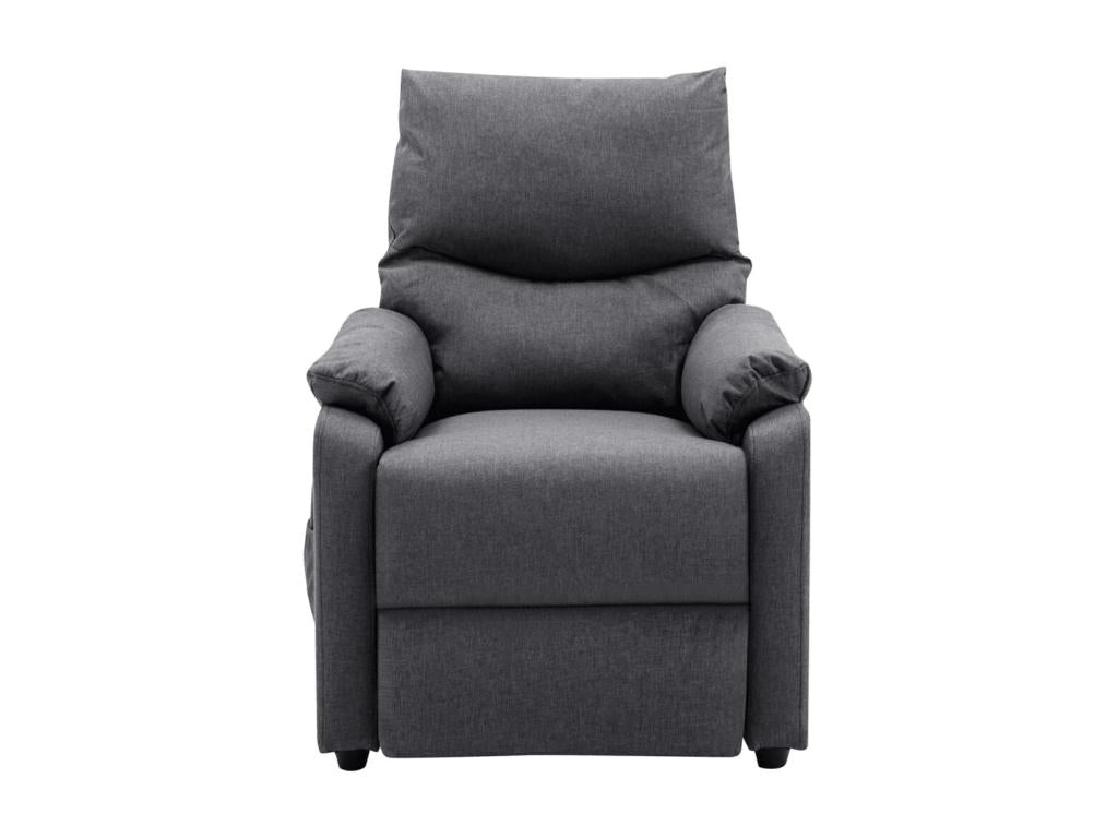 Fauteuil de massage inclinable électrique Gris foncé Tissu 11 NBDR32037