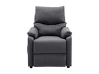 Fauteuil de massage inclinable électrique Gris foncé Tissu 11 NBDR32037