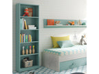 Bibliothèque 5 niveaux Turquoise - Chezlova - L 52 xl 25 x H 180 cm QEVR54390