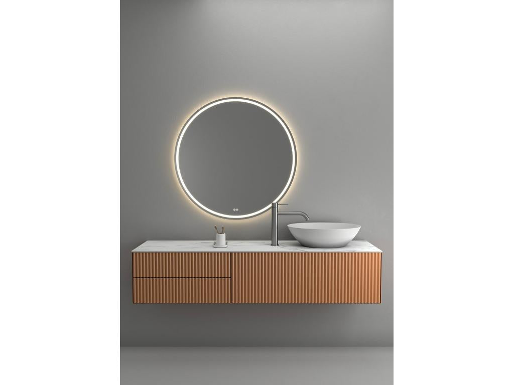 Mitigeur vasque avec bec long Gun métal - Chezlova SEHO77622