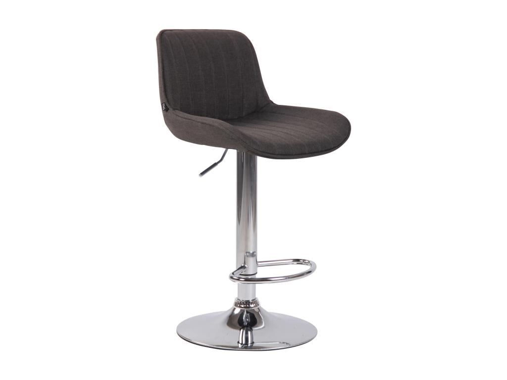 Tabourets de bar - Tissu / Métal - Gris foncé - Chezlova BCET86048