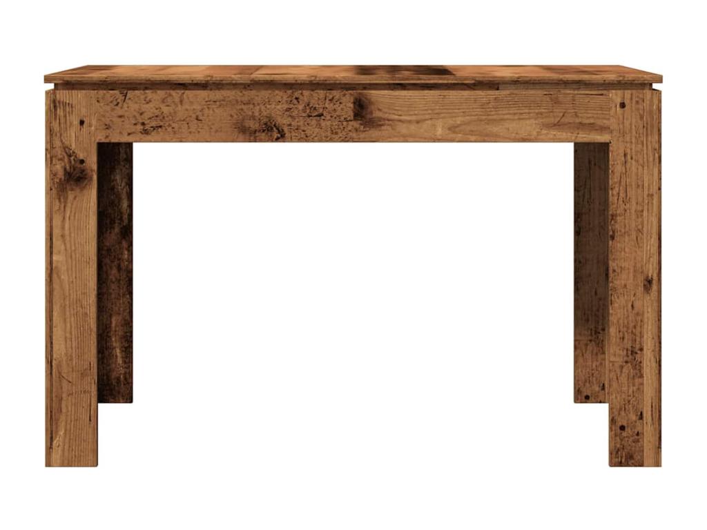 Table à manger vieux bois 120x60x76 cm bois d'ingénierie DNME18032