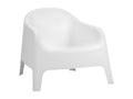 Lot de 2 fauteuils de jardin en Polypropylène Couleuris blanc - L- 76 x P- 74 x H- 70 cm OWHM36444