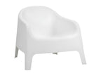 Lot de 2 fauteuils de jardin en Polypropylène Couleuris blanc - L- 76 x P- 74 x H- 70 cm OWHM36444