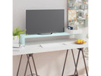 Meuble TV/Support pour moniteur 100x30x13 cm verre vert PUSA77948