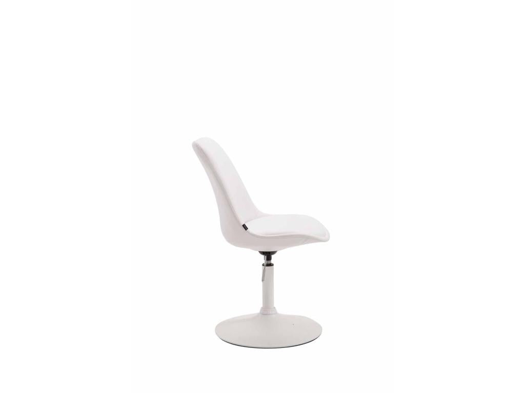 chaise salle à manger - Similicuir / Métal - Blanc - Chezlova HMXG37158