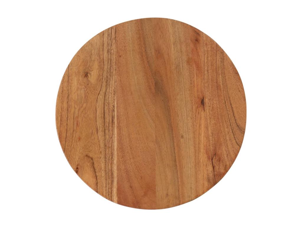 Table basse 35x35x30 bois massif Artigeo et fer ZKRJ72958