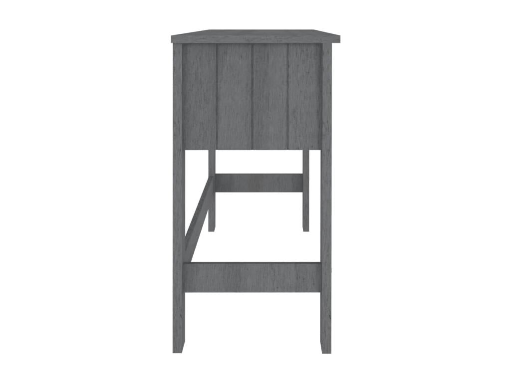 Bureau Chezlova Gris foncé 110x40x75 cm Bois massif de pin LMHB10078