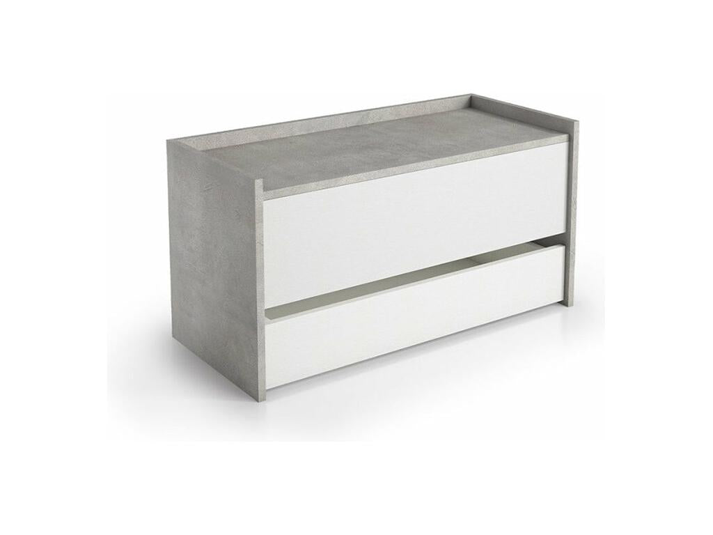 Coffre de rangement tiroir coulissant design moderne polyvalent Chezlova BPSS32434