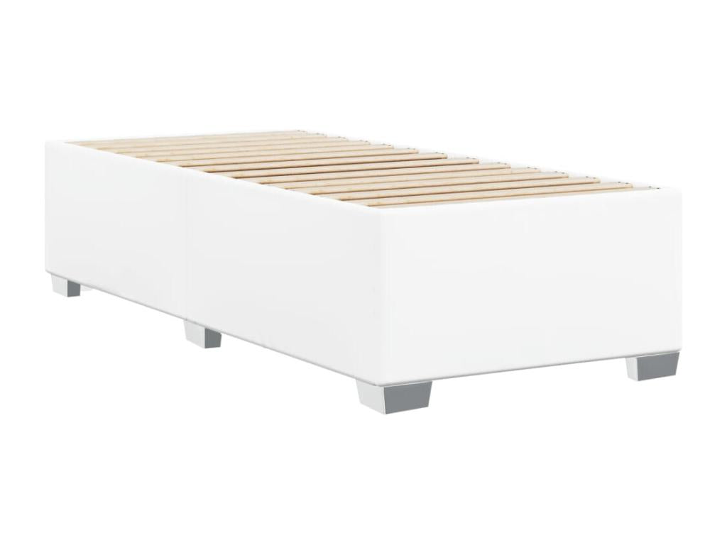 Cadre de lit sans matelas blanc 90x200 cm similicuir CBWF28141